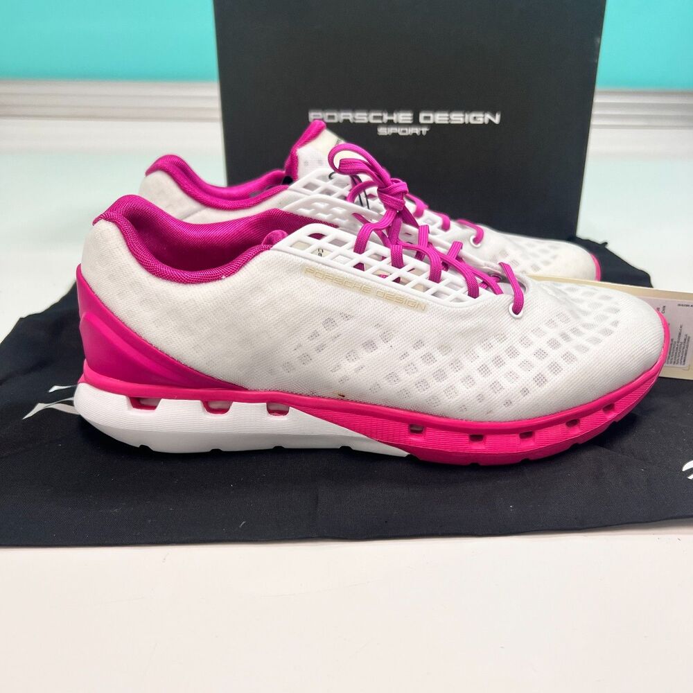 Adidas Porsche Design Sport Lux Run Womens Size 7 White Pink Q22044 Sneakers NIB